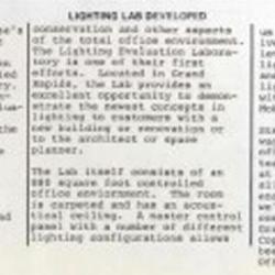 Lighting Evaluation Laboratory Opens